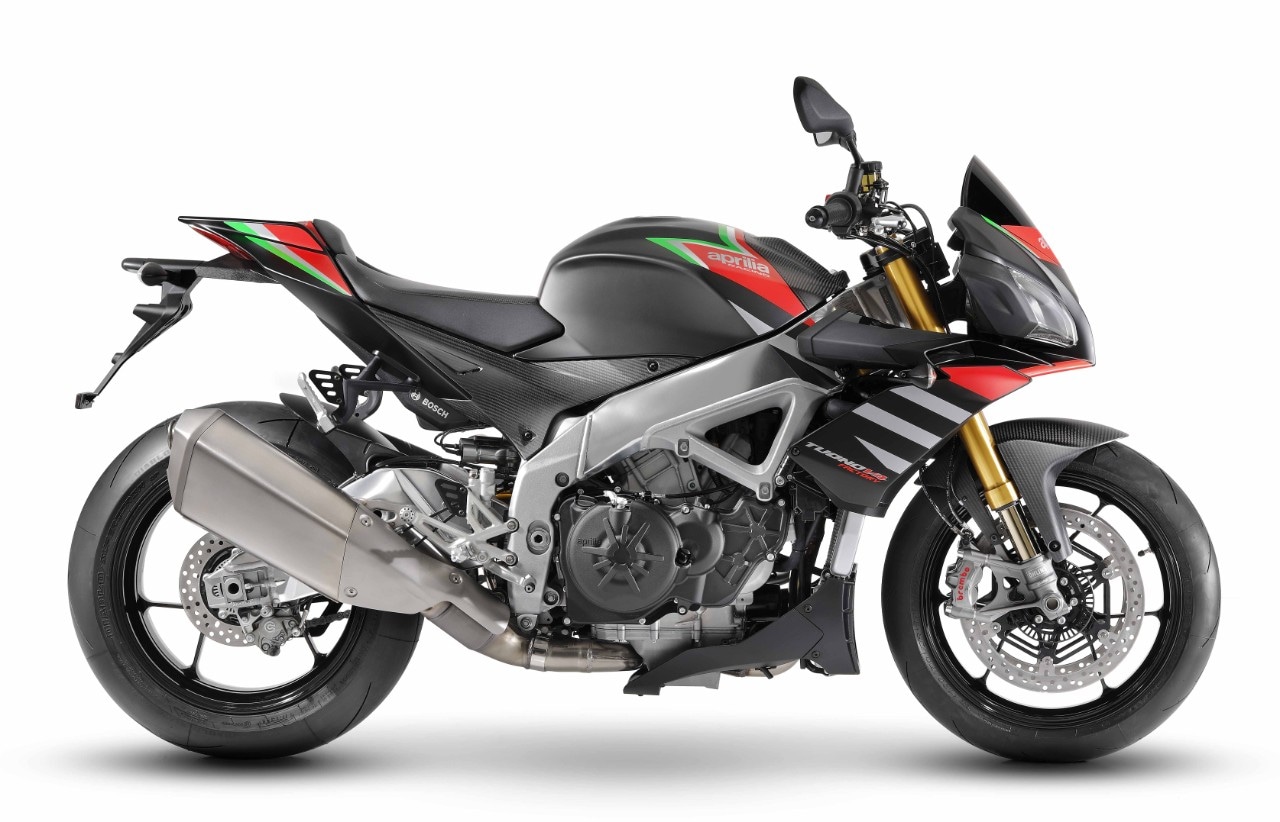 Aprilia Tuono V4 1100 Factory: le sospensioni diventano semiattive